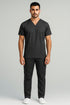 Men's V-Neck Utility Scrub – Multi-Pocket